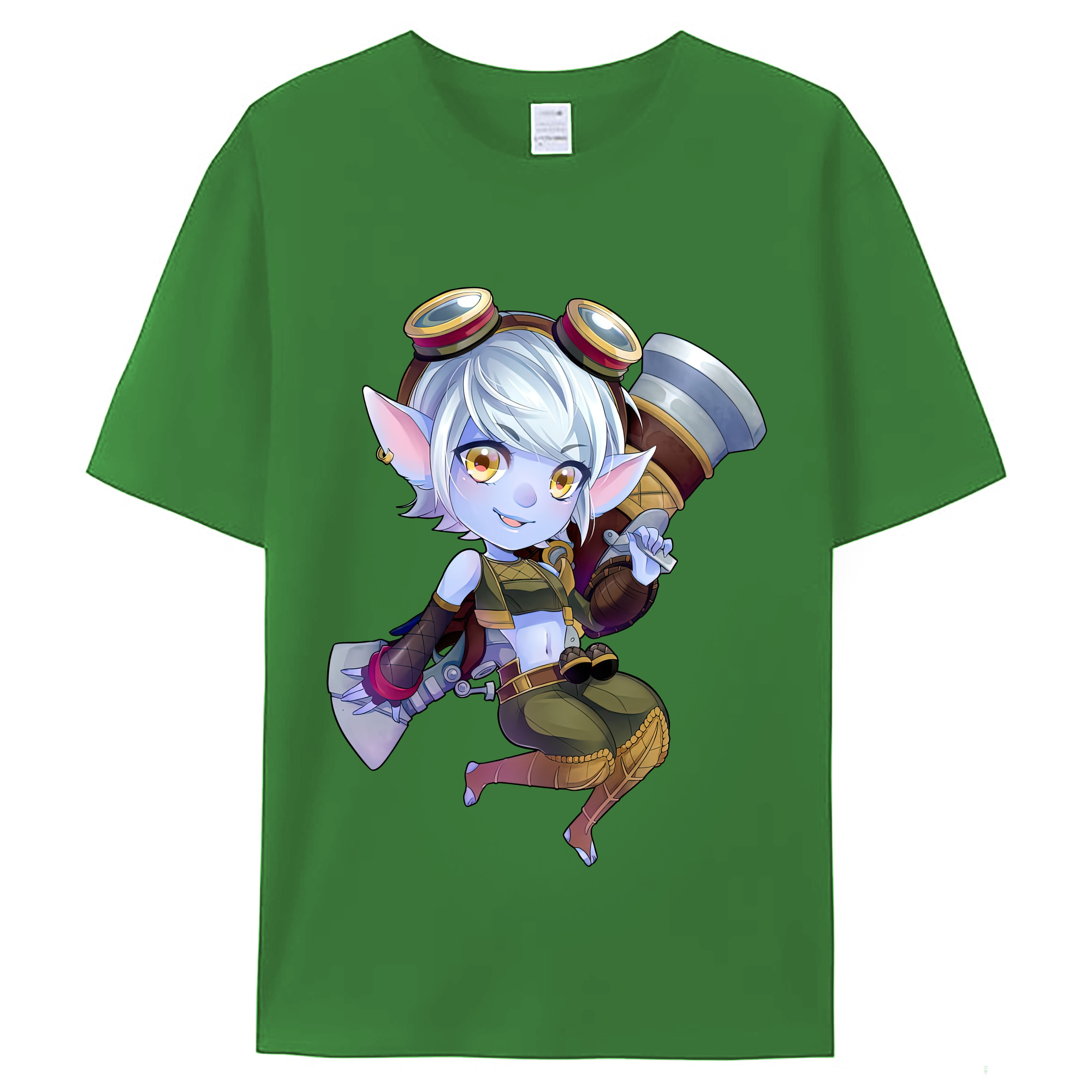 （画像用） リーグ・オブ・レジェンド League of Legends LOL レディースカジュアルプリントTシャツ（綿100％）
